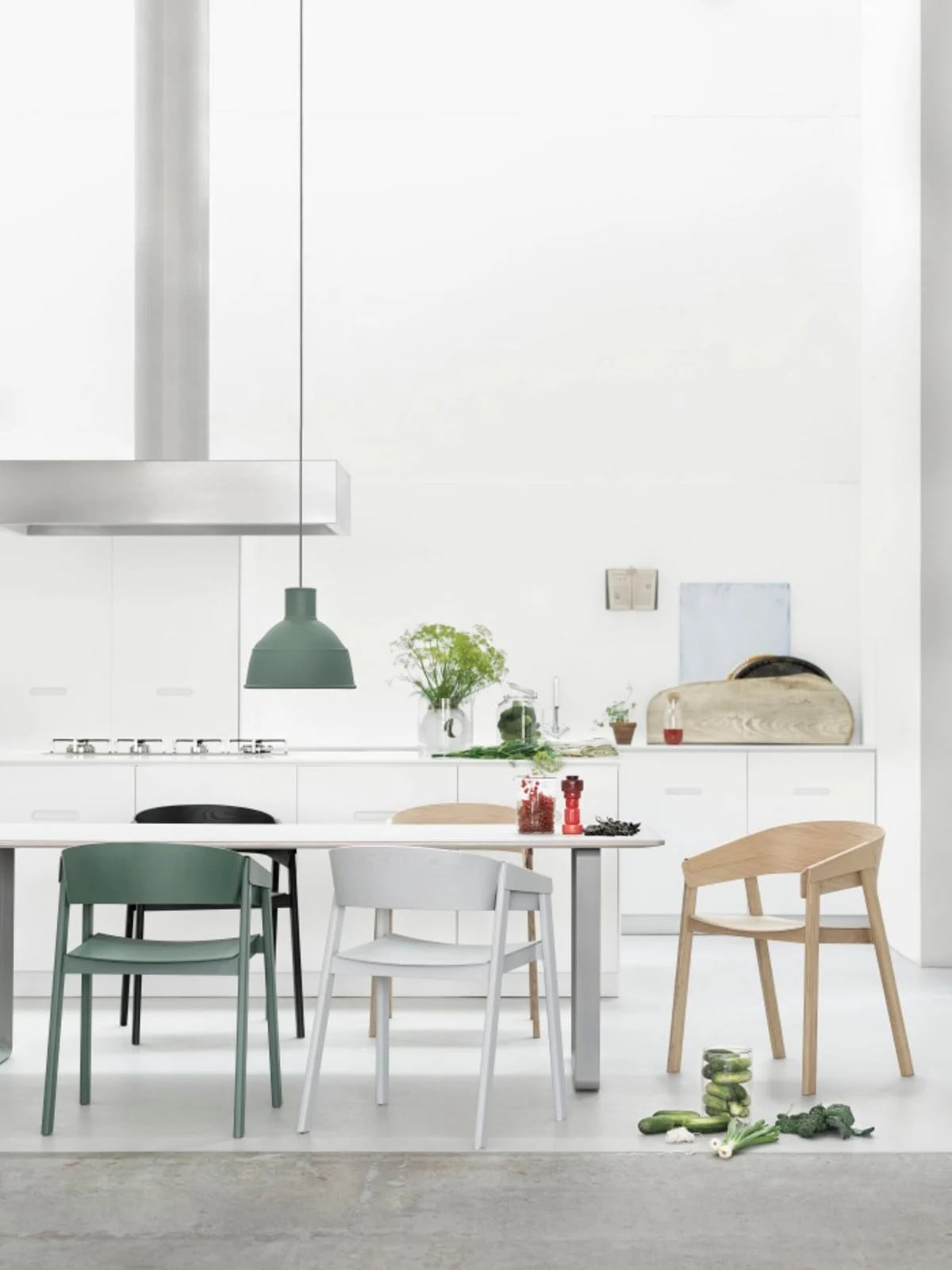 Muuto Unfold Hanglamp Groen - Designer Hanglamp voor de Eetkamer, Keuken of Kinderkamer