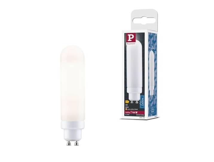 Paulmann 29058 Standard 230V LED Deco Pipe GU10 230V 4,9W 540lm 30mm Satin Kunststoff 2700K - Warmweiß