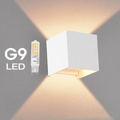Multisell Products Hub Rechangeable LED Outdoor Wall Lamp, Waterproof Bulb, Garden Porch Lighting 10w White Light cold White