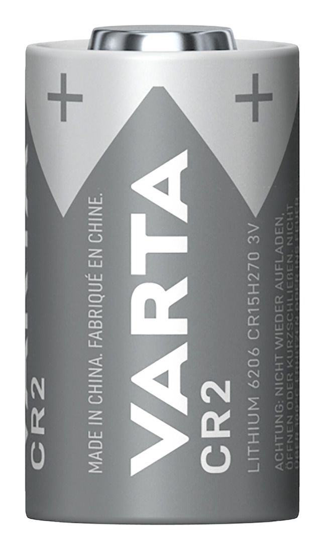 Varta Batterien CR2 Lithium Rundzelle, 1 Stück, 3V, Spezialbatterien für elektronische Kleingeräte, mit langanhaltender, höchster Leistung 06206 301 401