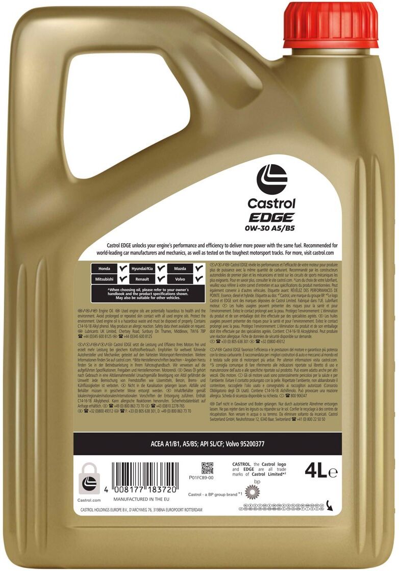 CASTROL 15F6A5 Motoröl