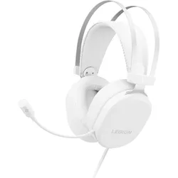 Lenovo Legion H320 7.1 Surround Sound Gaming Headset Glacier White (P) (Kabelgebunden), Gaming Headset, Weiss