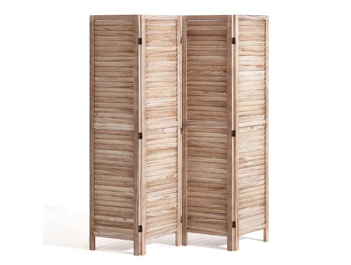 VEVOR Scheidingswand Scheidingsscherm Hout 4-delig Opvouwbaar 170cm Ruimtescheiding