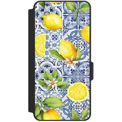 Nivocase Klapphülle für Xiaomi Redmi Note 14 5G Handyhülle aus Kunst Leder NIVOflip schwarz Griechenland (Xiaomi Redmi Note 14 5G), Smartphone Hülle, Schwarz