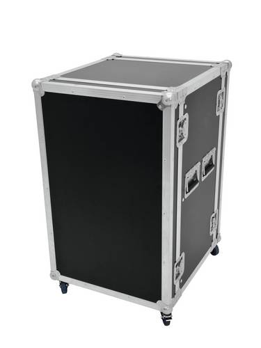 Roadinger Profi 19 Zoll Rack 10 HE Holz inkl. Griff, inkl. Rollen