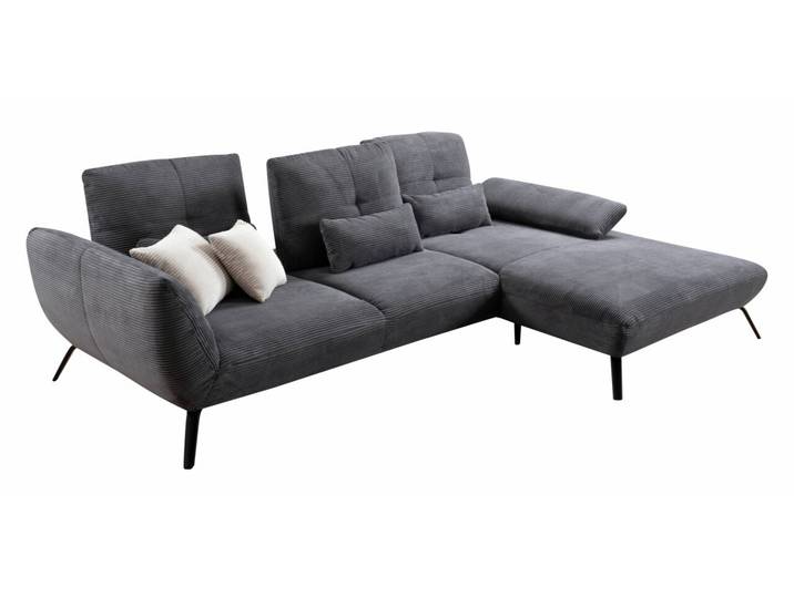 StepOne Ecksofa NEWPORT PLUS, grau, Cord