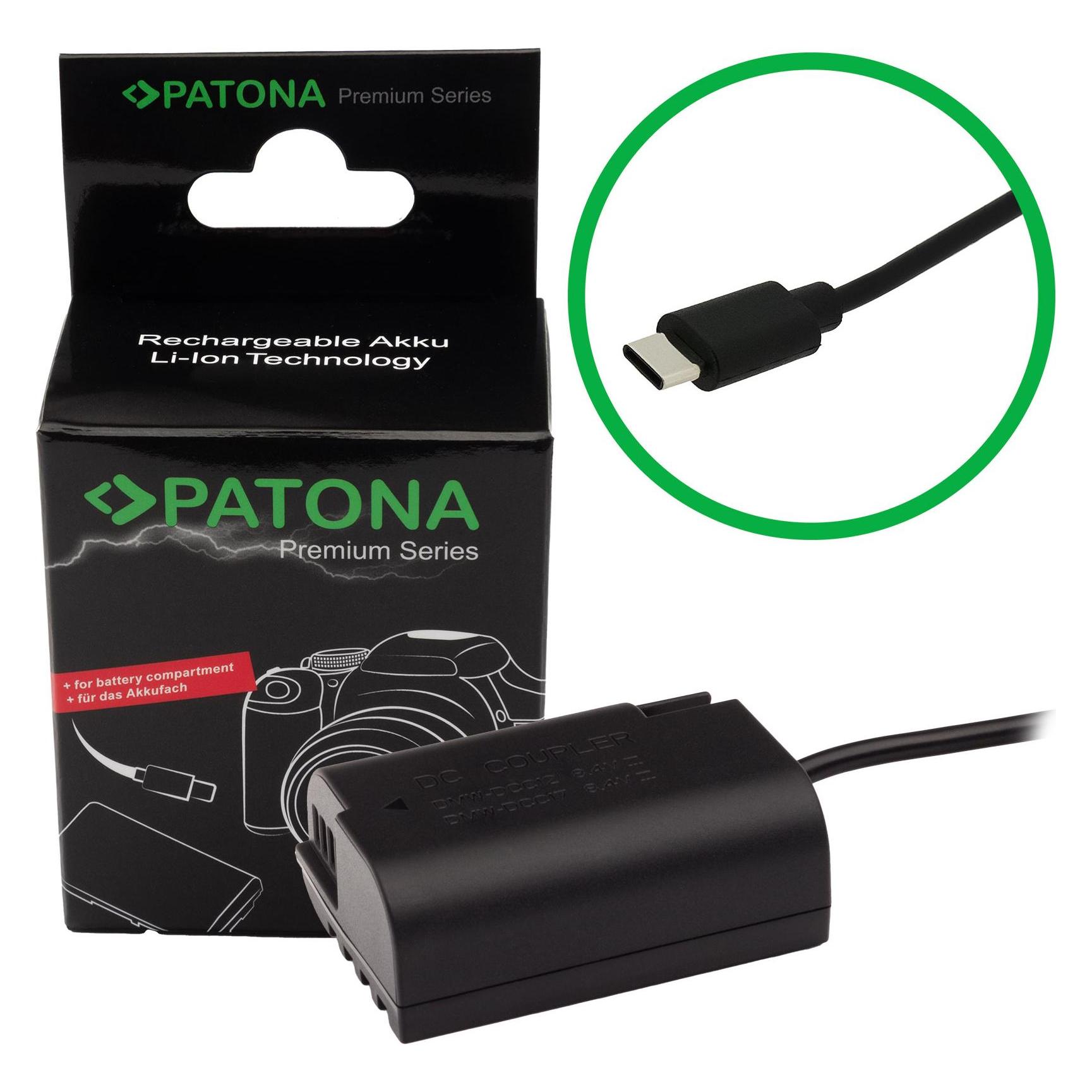 Patona USB-C Input Akku-Adapter BLK-22 (Kamera Akku) (9416)