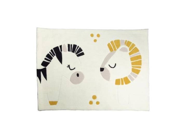 Tapis de chambre - SAUTHON - Pluche et Pompon - Blanc - Enfant - 130x90 cm