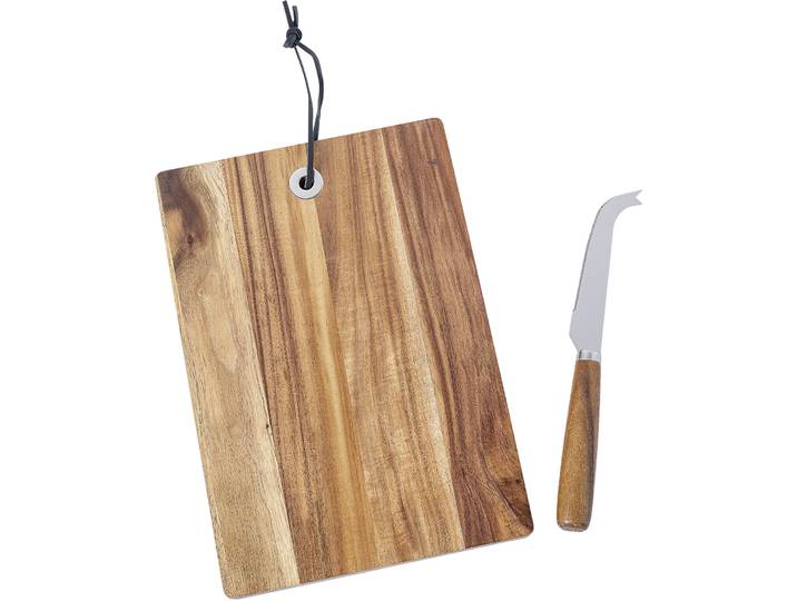 Küchenhelfer-Set Leia silber-braun Edelstahl/holz