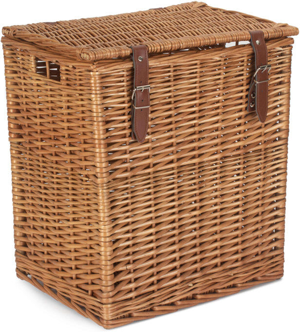 Bay Isle Home Wicker Vintner Hamper Storage Basket Double Steamed 44cm H x 39cm W x 29cm D