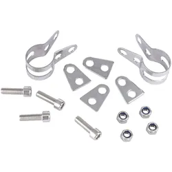 Tubus Schellen-Adapter-Set 16 mm silber