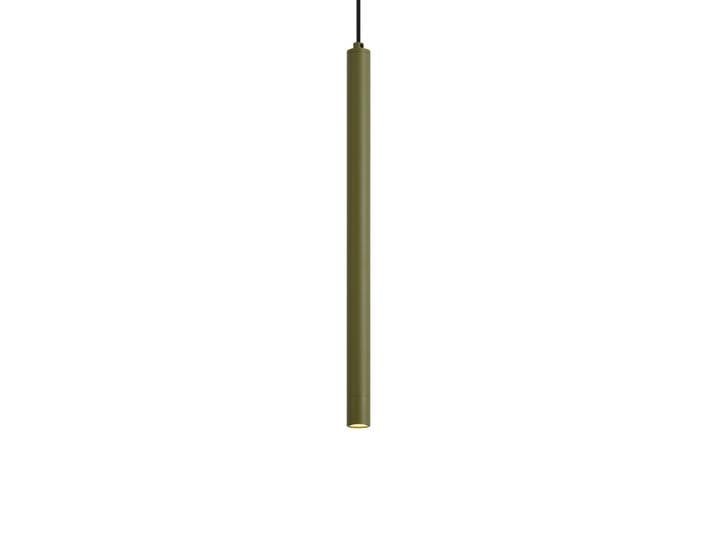 Suspension moderne verte avec plaque de plafond intégrée - Chuba