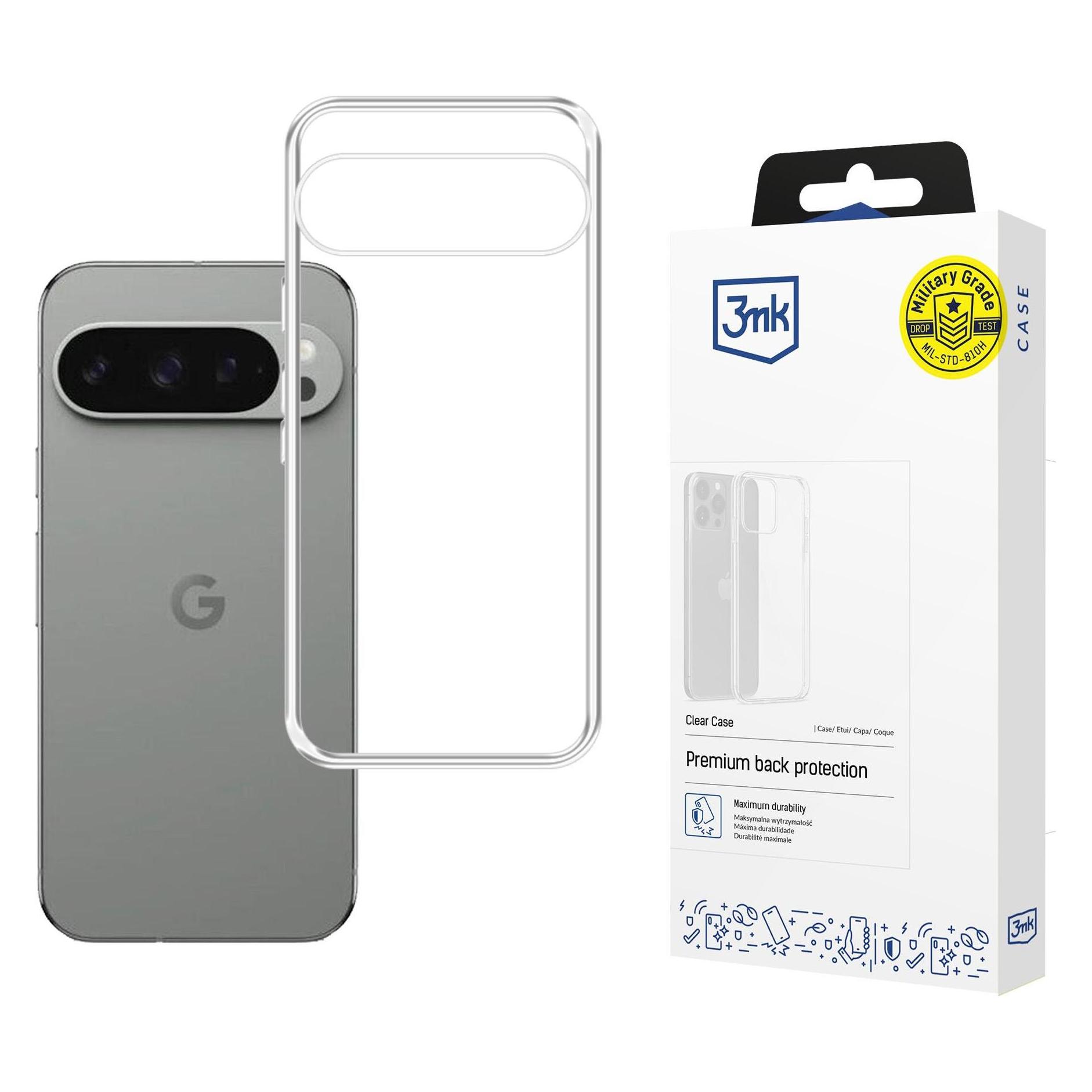 3MK Clear Case (Google Pixel 10, Google Pixel 10 Pro) (W-3CleCase-GoPix910)