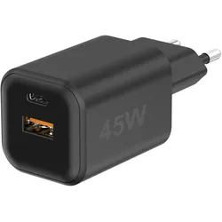 Fontastic USB Ultra Schnell-Reiselader Mini GaNto45 schwarz