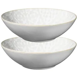 MÄSER Schüssel 24 cm  2er Set, Traditional Tiles weiss, 581184