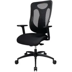 Topstar, Bürostuhl, Ergonomischer Bürostuhl Net Pro 110 Schwarz (45 - 55 cm)