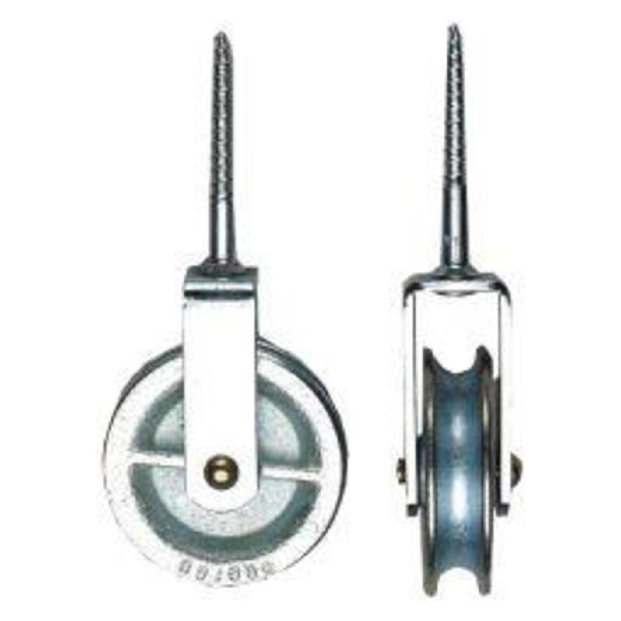 HBS Waschseilrolle 5000 Nut 10 mm verzinkt Grauguss Halterung Stahl verzinkt (63088)