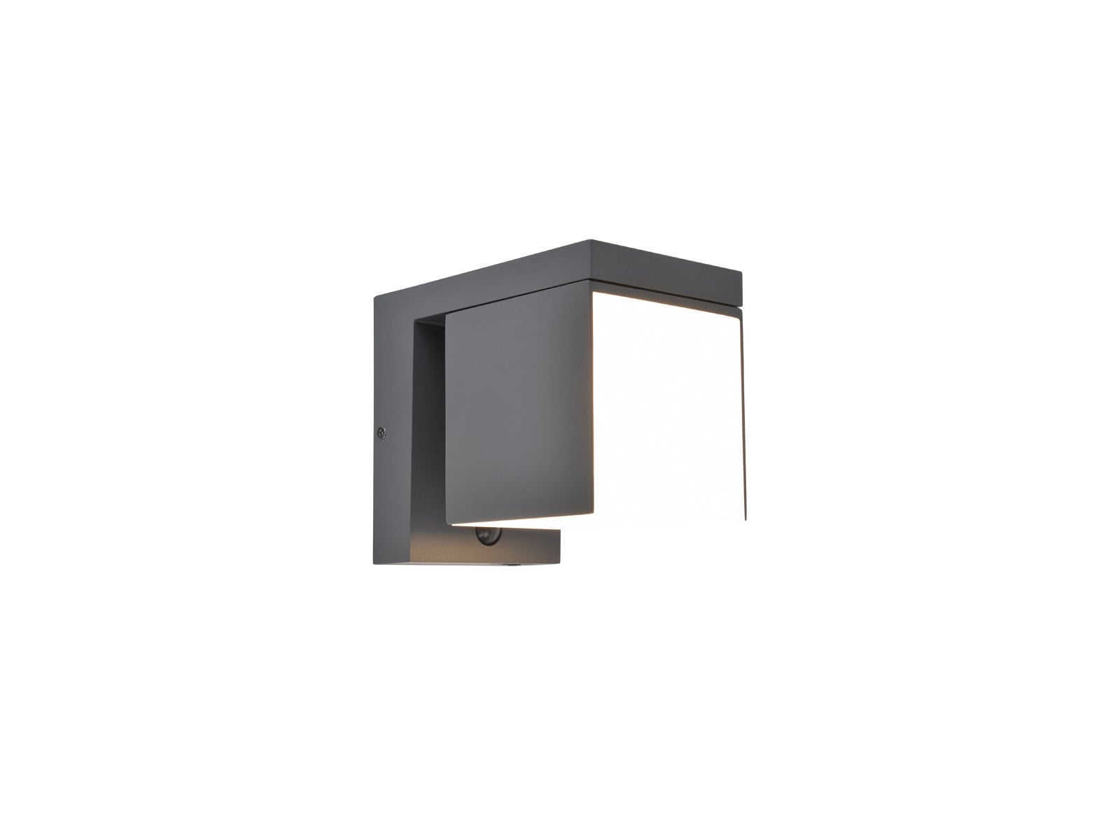 LUTEC Solar wandlamp Prima antraciet voor in de tuin