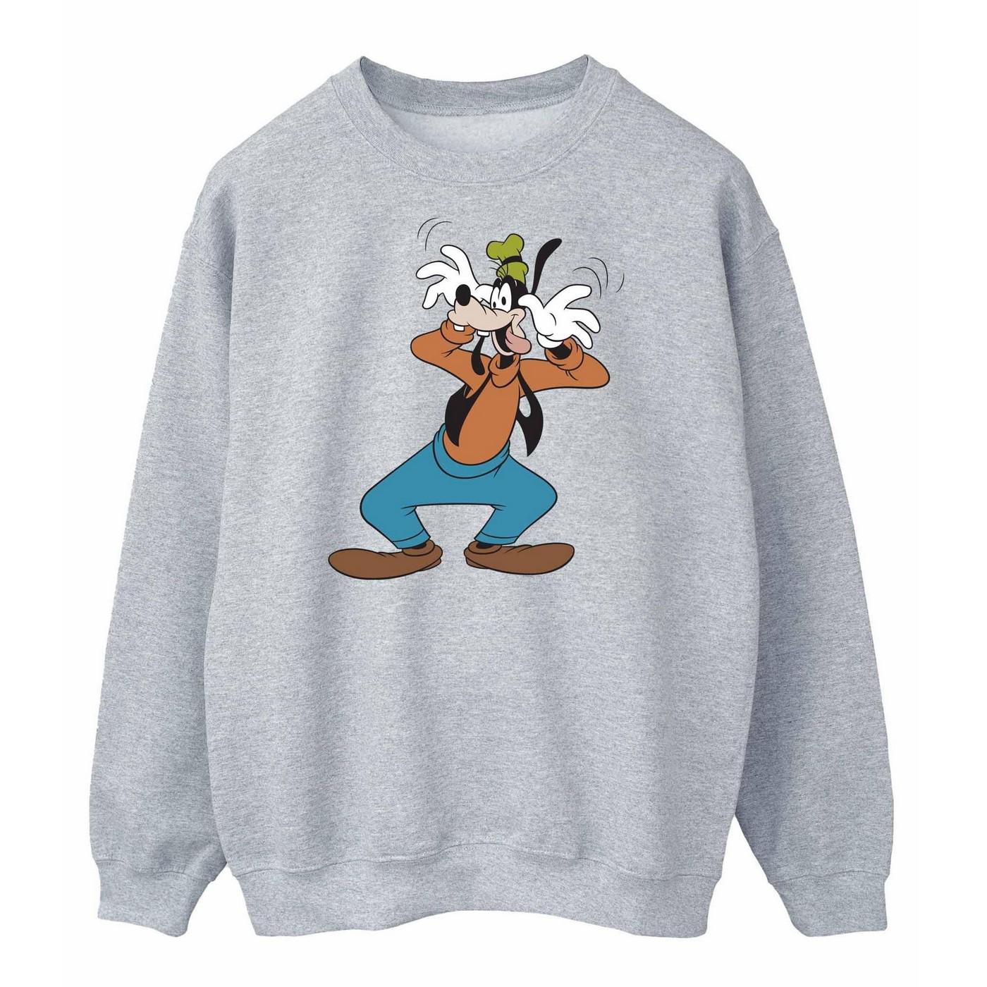 Disney Heren Gek Goofy Sweatshirt (Sportgrijs)