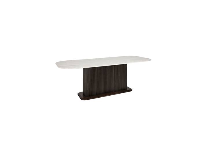 Ovaler Marmor Design Esstisch „Mayfield“ 230 x 100 cm Braun Richmond Interiors