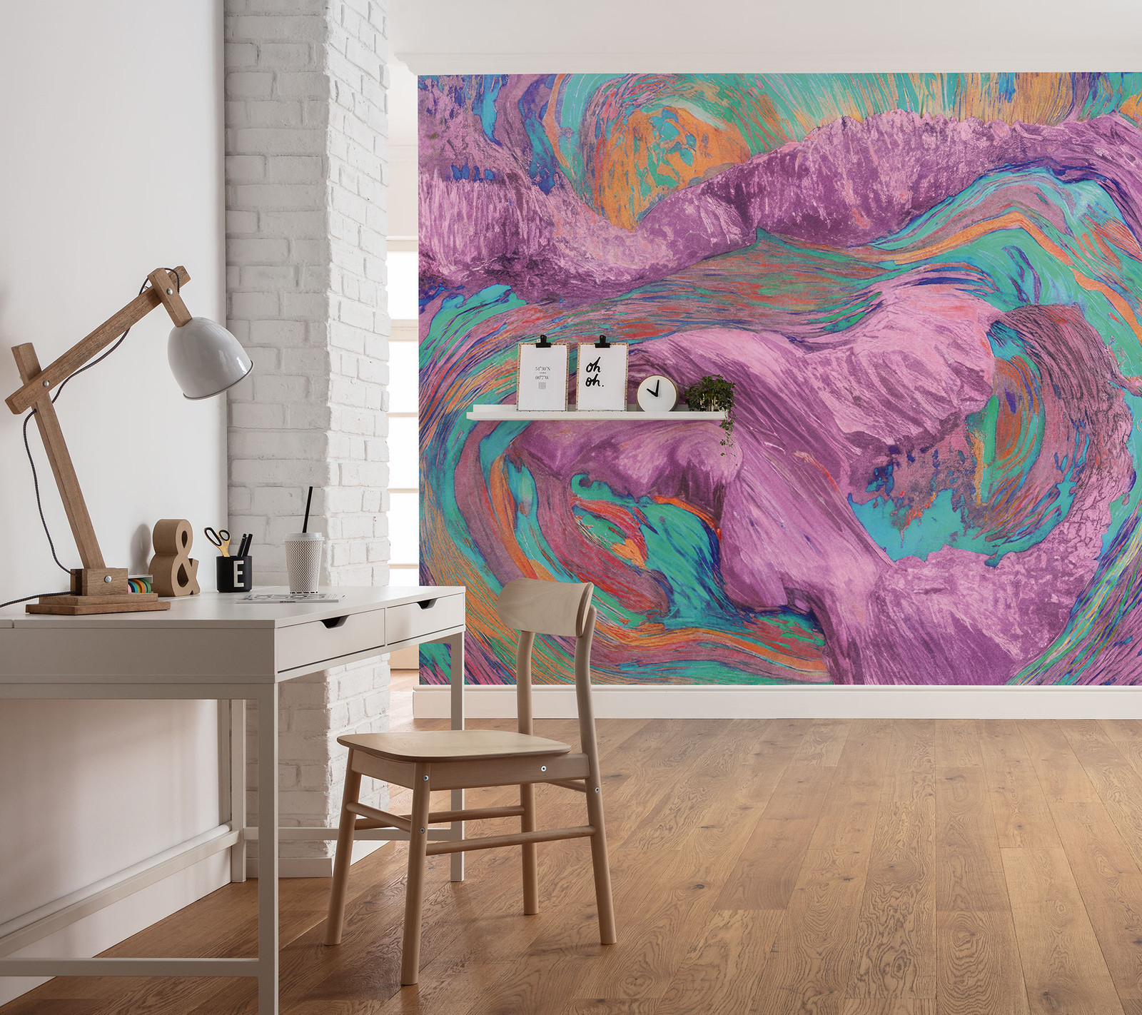 home24 Fotobehang Sunset Island Multicolour B: 300 cm