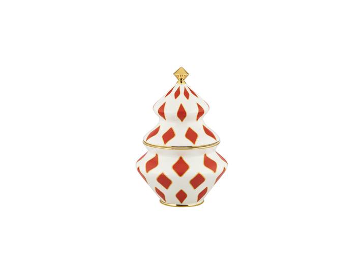Alessi - Boîte à bonbons Delight - Rouge - Porcelaine - Designer Nika Zupanc