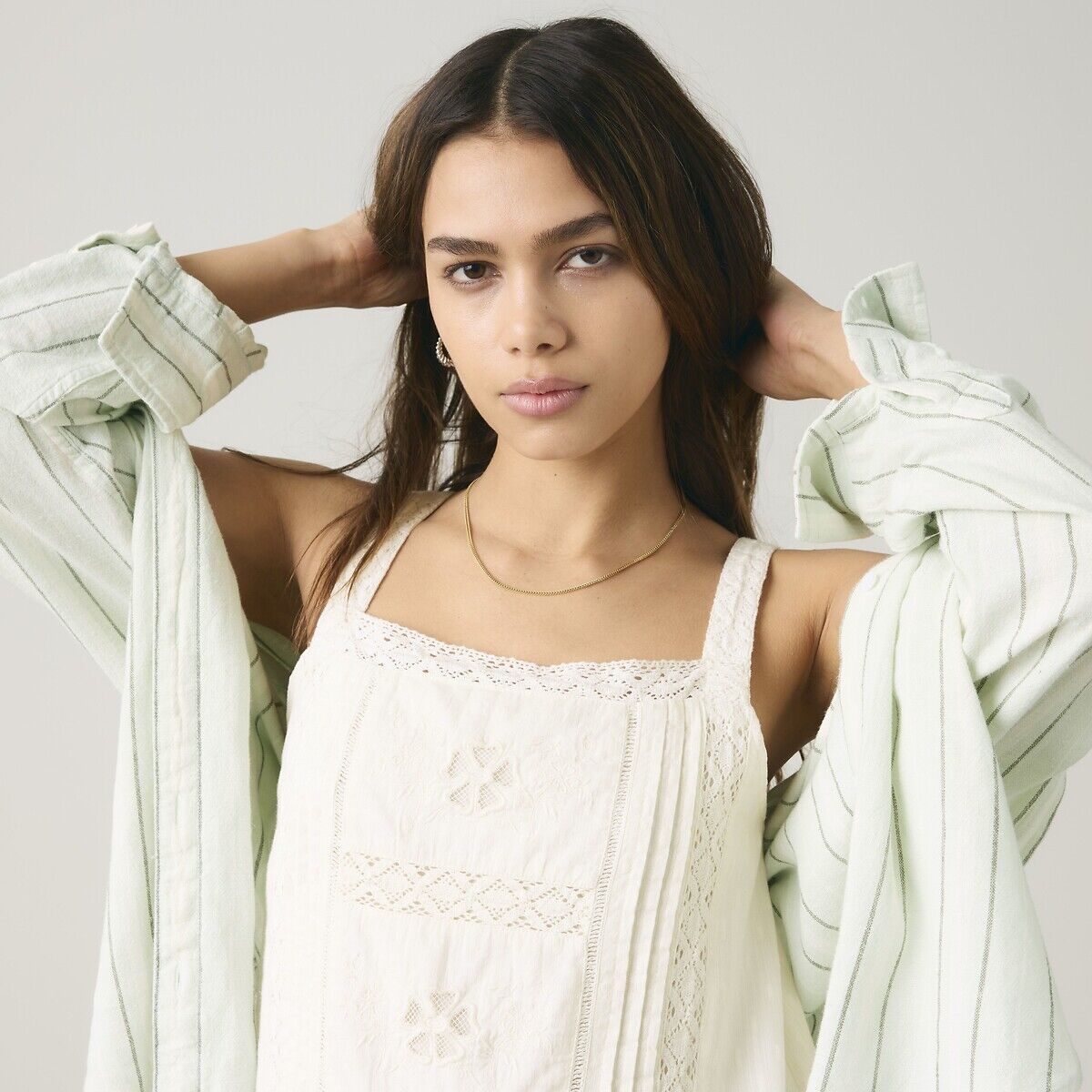 LEVI'S Robe courte à dentelle, bretelles