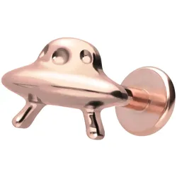 Titan Labret mit Innengewinde UFO