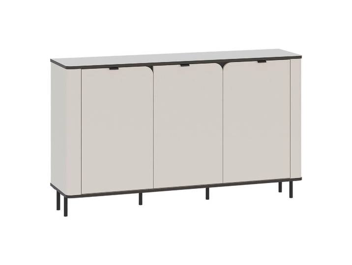 Carryhome Sideboard, Kaschmir, Metall, 3 Fächer, 136.8x82x35.2 cm, Wohnzimmer, Kommoden & Sideboards, Sideboards