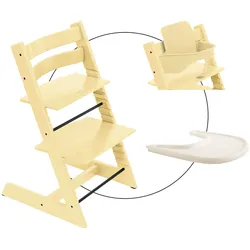 Stokke® Tripp Trapp® Bundle Treppenhochstuhl inklusive Babyset & Tray, gelb
