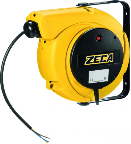 Zeca 5844/XF Avvolgicavo industriale lunghezza 9 Mt conduttori 5 G