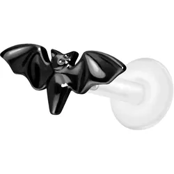 PTFE Labret mit Innengewinde + Titan-Aufsatz FLEDERMAUS