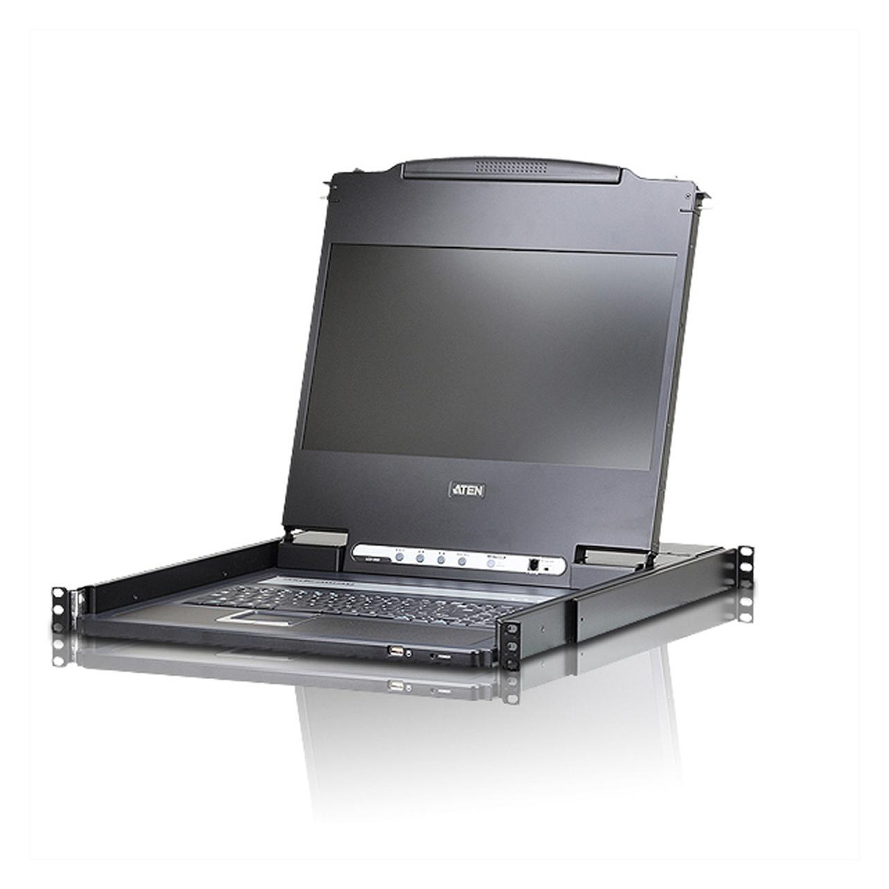 Aten CL6700MW KVM Konsole, FullHD 17,3??-Monitor, IT-Layout (CL6700MW-ATA-2XK06ITG)