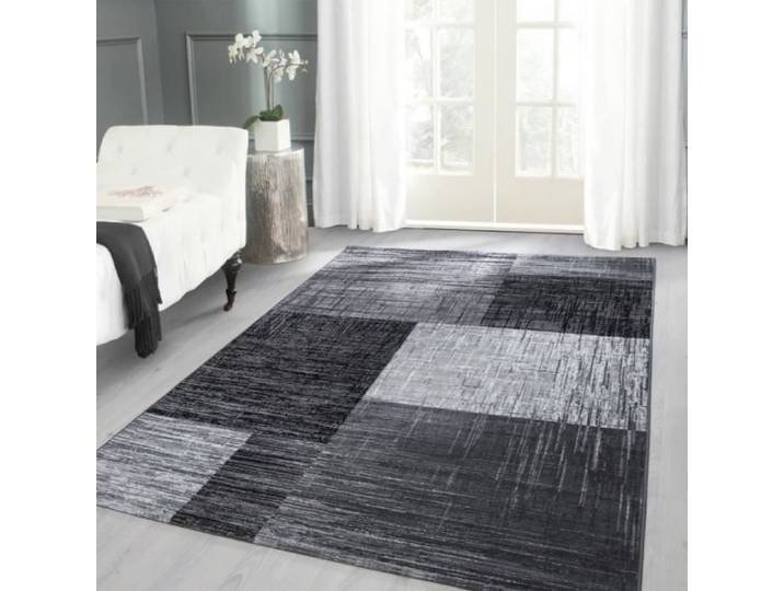 Tapis moderne designe Plus 8001 Noir (80x300 cm)