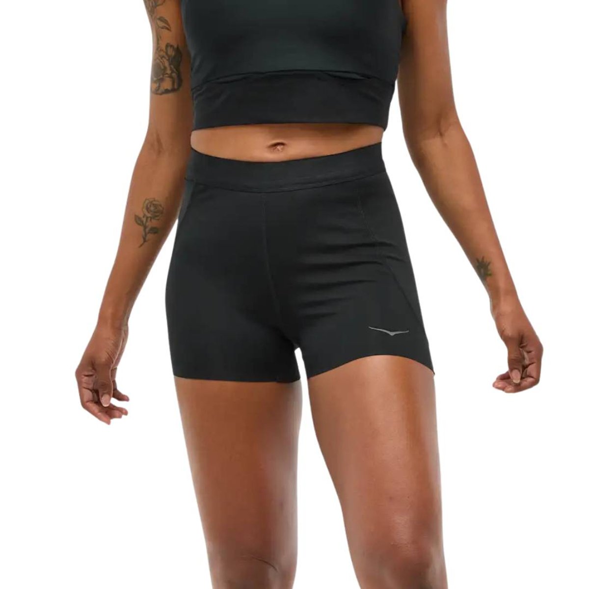 Mallas Curtas Hoka Novafly 3" Pretas Femininas, Tamanho XS. Mulher