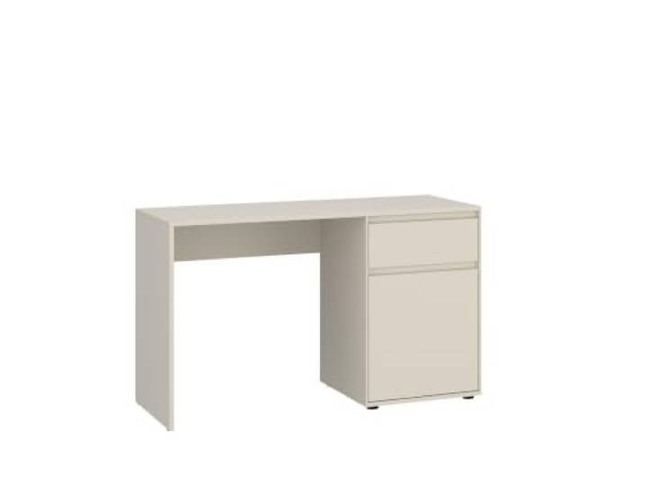 Kleiner Schreibtisch Zapato 120 cm mit Schublade und Schrank Kaschmir Platzsparender Bürotisch mit Stauraum, Vollauszug-Schublade und 1-türigem Schrank für Homeoffice und Jugendzimmer