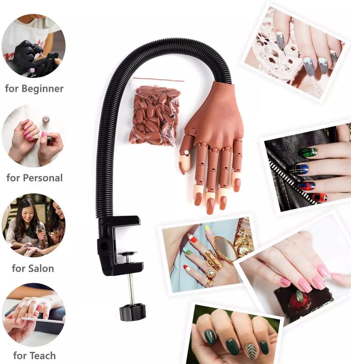 INF Nail Art Modellhand für Nagelkunst