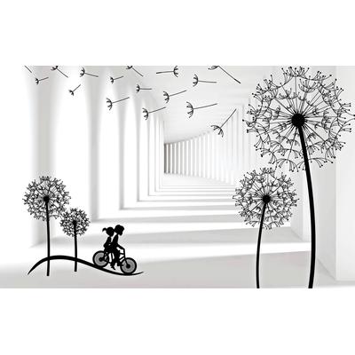 Fototapete PAPERMOON "Muster Pusteblumen", bunt, B:3m L:2,23m, Vlies, Tapeten