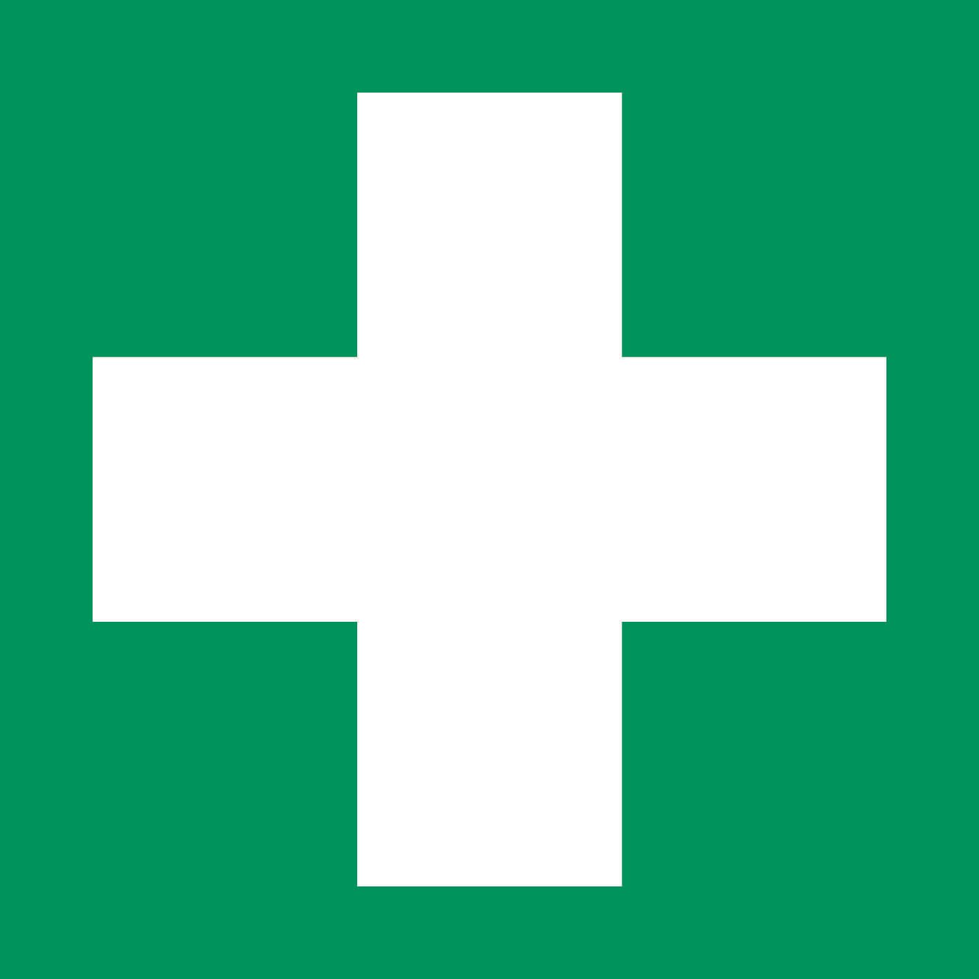 neutral Hinweisaufkleber Erste Hilfe 14.8 cm x 14.8 cm 090-2345-078