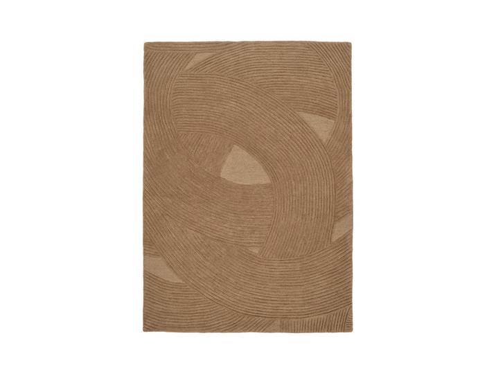 Webteppich Pune Rug, Hellbraun, geometrisch, rechteckig, 160x230 cm, feuchtraumgeeignet, leicht zusammenrollbar, Teppiche und Böden, Teppiche, Moderne Teppiche