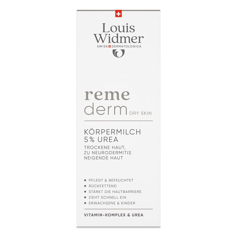 LOUIS WIDMER GmbH Louis Widmer remederm Körpermilch 5% Urea 19400038