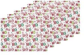 C&F Home Ho Ho Ho Placemat Set 6