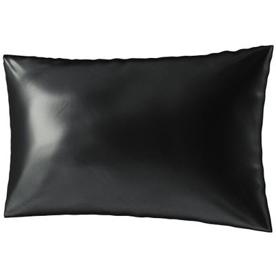 Dekokissen AILORIA "Kopfkissenbezug aus Seide BEAUTY SLEEP (100x65)", schwarz (midnight schwarz), 1 Stk., Obermaterial: 100% Seide silk., Bettwäsche