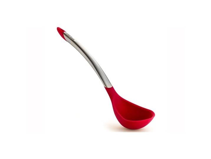 Schöpflöffel Cuisipro rot Edelstahl/Silikon T 31 cm - Farbe: Rot/Silber - Schöpflöffel