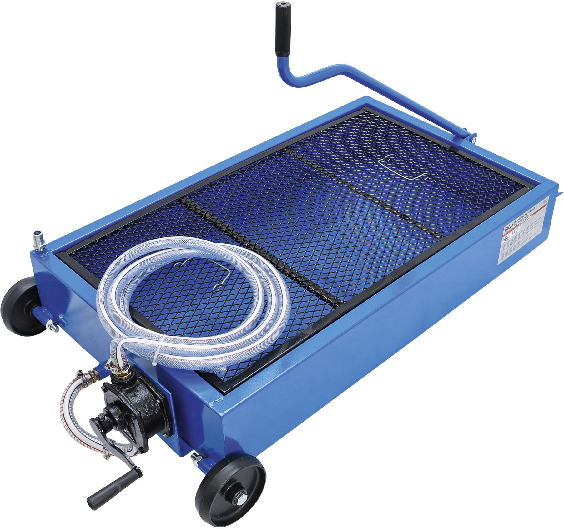 BGS Öl-Auffangwanne fahrbar 55 l Kurbel-Handpumpe ; BGS technic (70153)