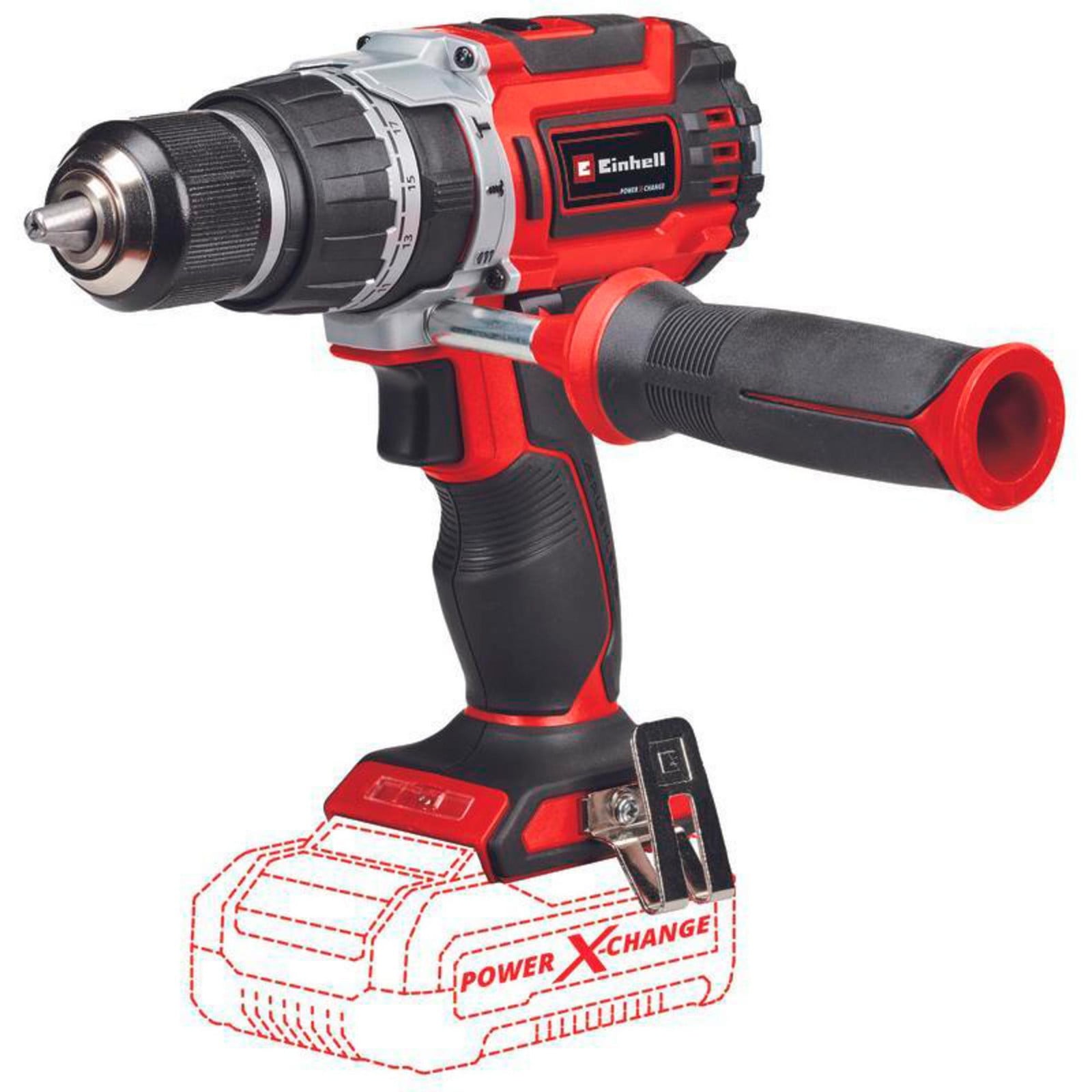 Einhell TP-CD 18/60 Li-i BL Accuschroefboormachine Solo - 18 Volt - Rood/Zwart