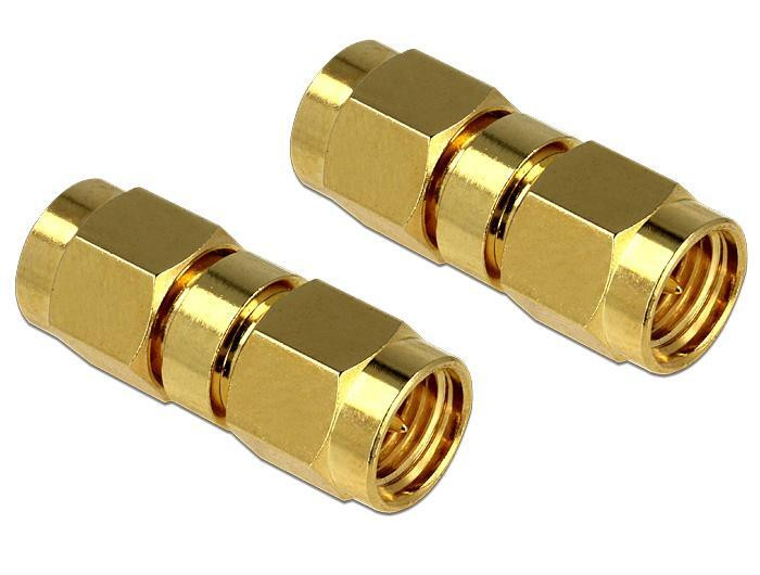 Delock Antenneadapter SMA mannelijk naar SMA mannelijk