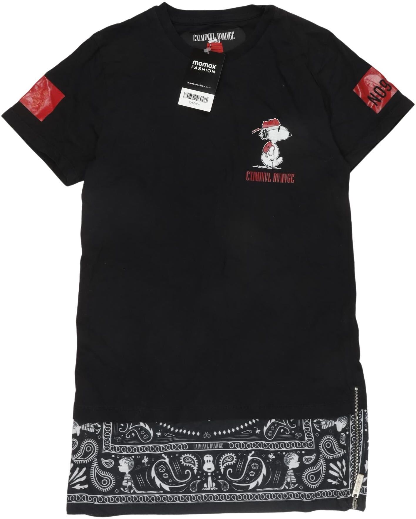 Criminal Damage Herren T-Shirt, Schwarz, Gr. XS, Synthetik / Baumwolle - Second Hand