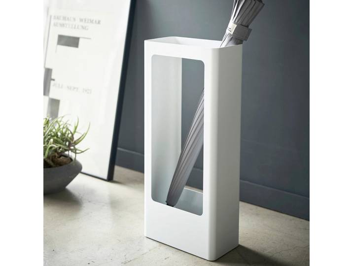 Schirmständer, Weiss, Metall, Kunststoff, 12x50x22 cm, Garderobe, Schirmständer