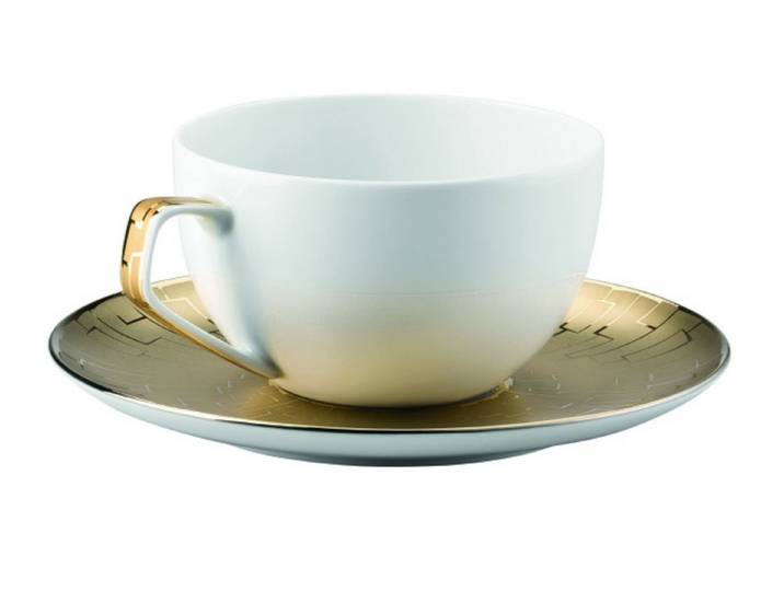 Rosenthal Kaffeeservice TAC Gropius Skin Gold Gedeck 3tlg. Kombi, Porzellan